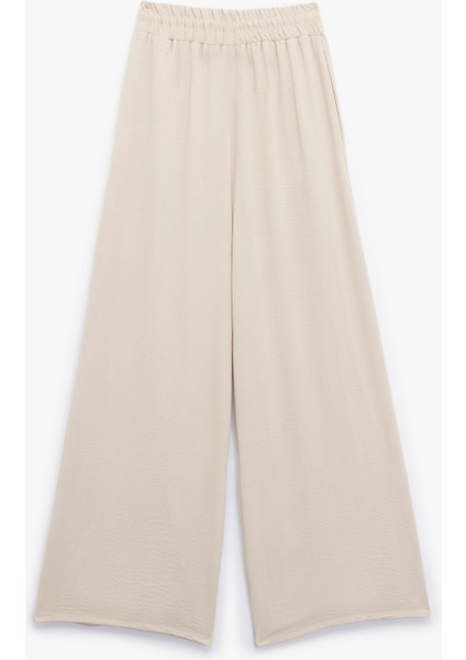 Aerobin Kumaş Beli Bağcıklı Cepli Geniş Paça Palazzo Pantolon fiyatları