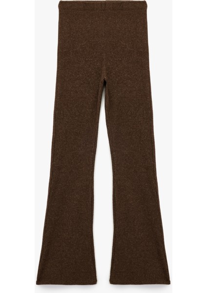 Kaşkorse Kumaş Viskon Karışımlı Ispanyol Paça Yüksek Bel Pantolon modelleri