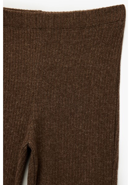 Kaşkorse Kumaş Viskon Karışımlı Ispanyol Paça Yüksek Bel Pantolon indirimleri