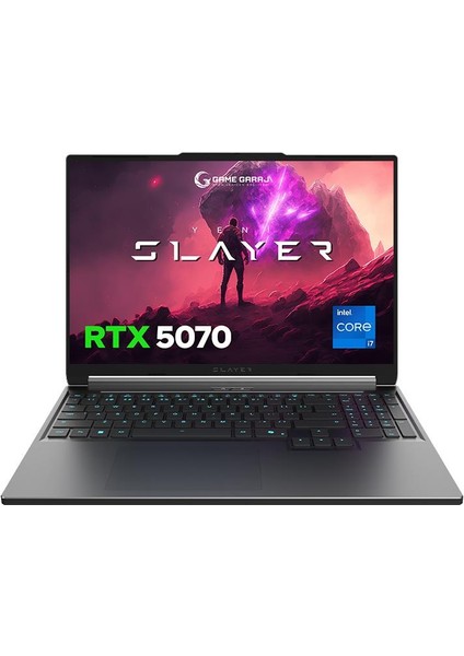 Slayer X7T-5070 C6 Intel Core I7 14650HX 32GB Ram 1tb SSD RTX5070 16" Qhd+ 180Hz IPS Freedos Oyuncu Laptop