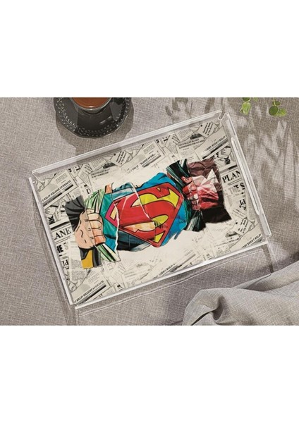 Superman Pleksi Tepsi - 40X24CM (Warner Bros Lisanslı Üründür)