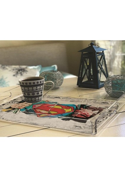 Superman Pleksi Tepsi - 40X24CM (Warner Bros Lisanslı Üründür) modelleri