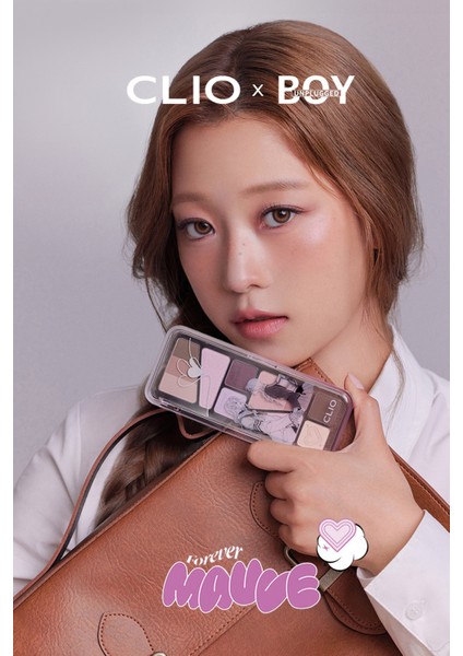 Hafif Dokulu Yoğun Renklere Sahip Göz Farı Paleti CLIO Pro Eye Palette Air (14 Forever Mauve)