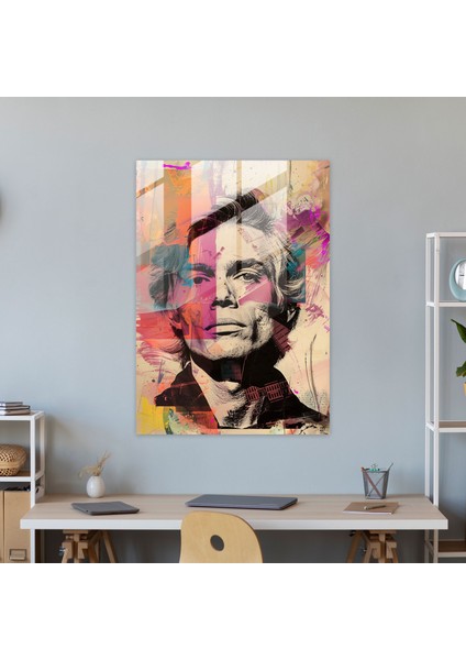 Andy Warhol Ev Dekorasyonu - Ünlü Portre Koleksiyonu - Andy Warhol Cam Duvar Sanatı Cam Tablo Cam Sanatı fiyatları