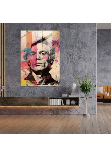 Andy Warhol Ev Dekorasyonu - Ünlü Portre Koleksiyonu - Andy Warhol Cam Duvar Sanatı Cam Tablo Cam Sanatı modelleri