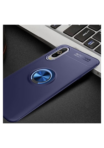 Xiaomi Mi A3 Kılıf Yüzüğü Stant ve Araç Tutucu Olabilen Şık Esnek Premium Silikon Kapak Ryc/ravel