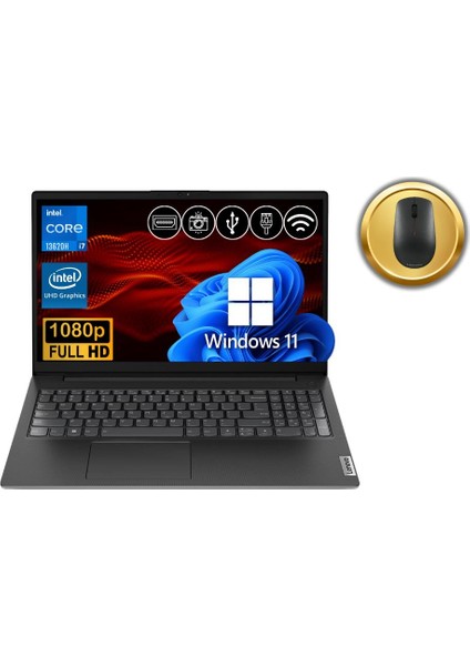 V15 I7-13620H 24GB 2tb M.2 SSD 83A100QRTR ATL44 15.6" W11PRO Notebook & Mouse