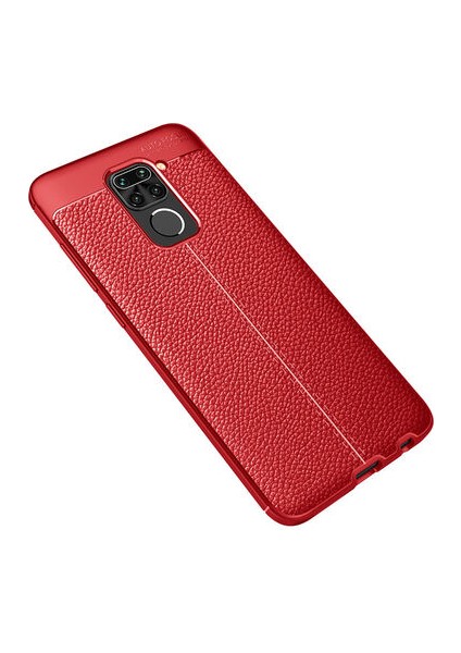 Redmi Note 9 Kılıf Deri Silikon Yüzeyli Yüksek Kaliteli Silikondan Üretilmiş Premium Silikon Kapak Ryc/niss