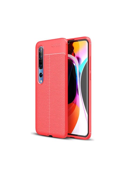 Xiaomi Mi 10 Kılıf Deri Silikon Yüzeyli Yüksek Kaliteli Silikondan Üretilmiş Premium Silikon Kapak Ryc/niss