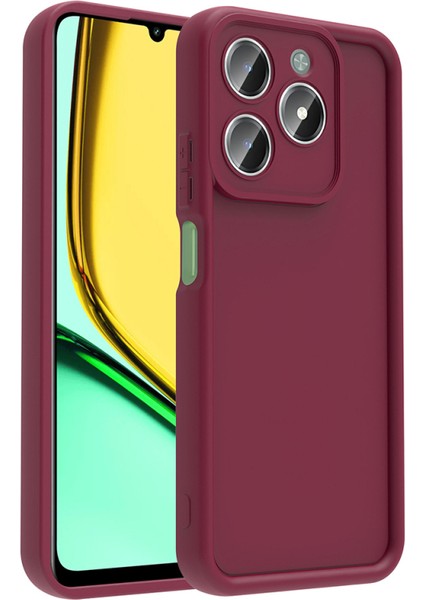 Realme C61 Kılıf Esnek ve Yumuşak Dokulu Telefonu Çizmeyen Soft Silikon Kapak Royal Case/ananas