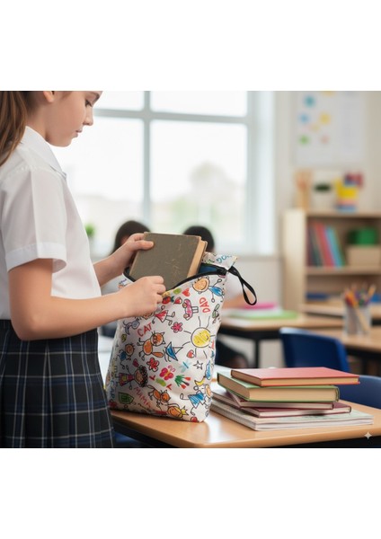 Askılı Family 24x30 cm Çok Amaçlı Su Geçirmez Taşıma Torbası - Çanta/organizer