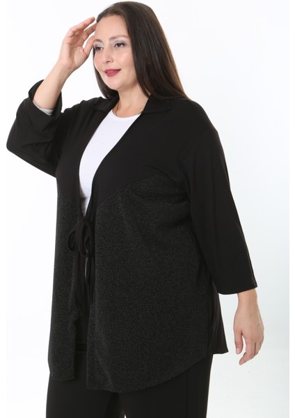 Kadın Simli Büyük Beden Hırka fiyatları