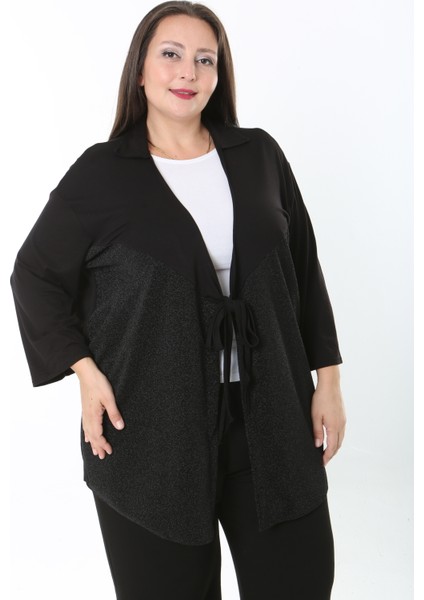 Kadın Simli Büyük Beden Hırka fırsatları