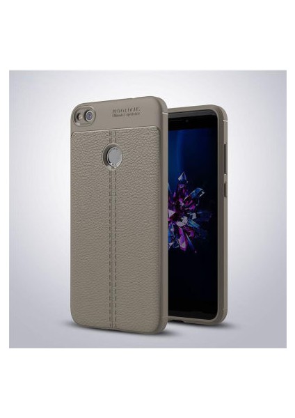 Huawei P9 Lite Mini Kılıf Deri Silikon Yüzeyli Yüksek Kaliteli Silikondan Üretilmiş Premium Silikon Kapak Ryc/niss