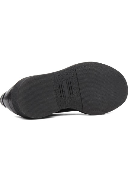 Erkek Siyah Bağcıklı Deri Klasik Ayakkabı indirimleri