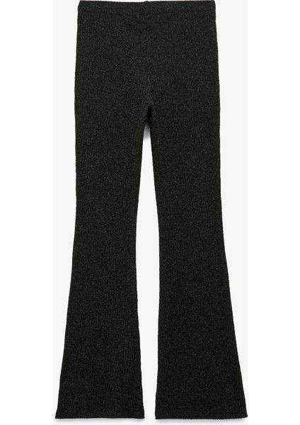 Kaşkorse Kumaş Viskon Karışımlı Ispanyol Paça Yüksek Bel Pantolon fırsatları