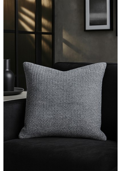 Jakar Kırlent Kılıfı Siyah Gri 50X50