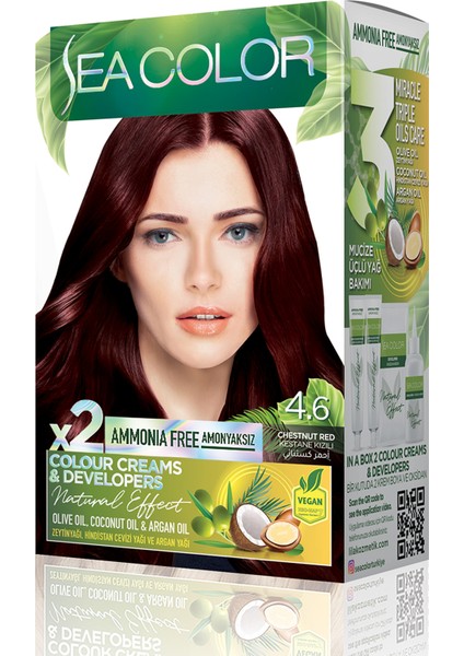 Natural Effect Set Boya Amonyaksız 4.6 Kestane Kızılı