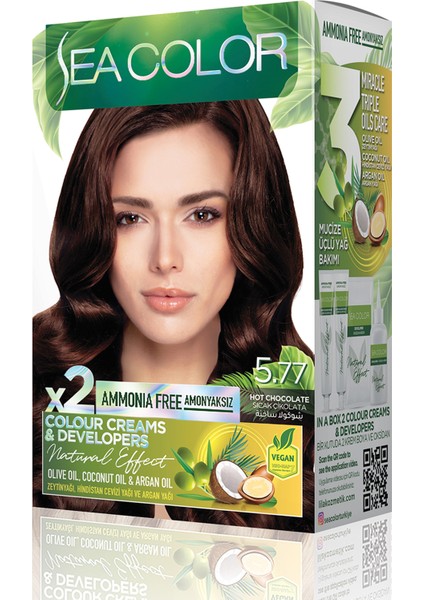 Natural Effect Set Boya Amonyaksız 5.77 Sıcak Çikolata