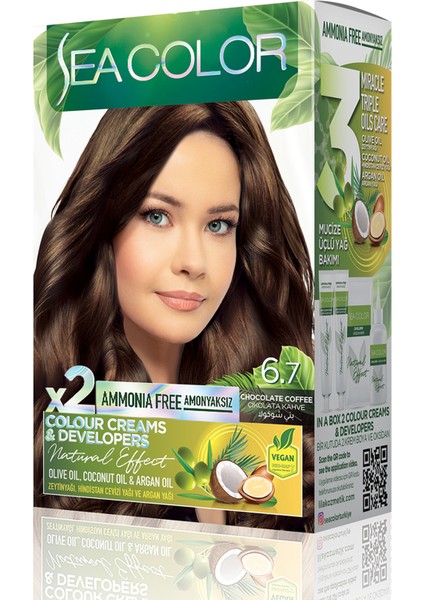 Natural Effect Set Boya Amonyaksız 6.7 Çikolata Kahve