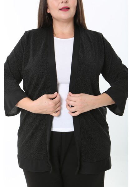 Kadın Simli Büyük Beden Hırka fiyatları