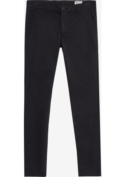 Pamuklu Slim Fit Dar Kesim Yan Cep Esnek Casual Pantolon