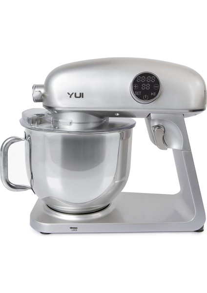 M218 Easy Chef Gümüş Stand Mikser 1800W Motor Gücü 8l Kapasite Dayanıklı Döküm Metal Gövde modelleri