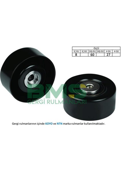 Zengezur AlternatÖr Gergİ Rulmani Partner-p206-306-jumpy1.9d -p307 1.4 16v-1.6 16v-c2 1.4-1.6-c3 1.4i-1.4 16v