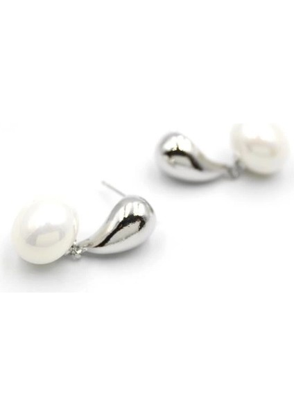 Incili Küpe - Gümüş