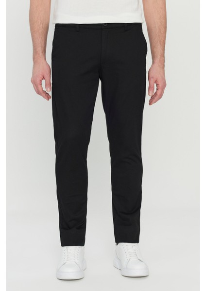 Pamuklu Slim Fit Dar Kesim Yan Cep Esnek Casual Pantolon