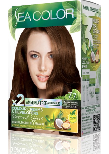 Natural Effect Set Boya Amonyaksız 7.7 Koyu Karamel