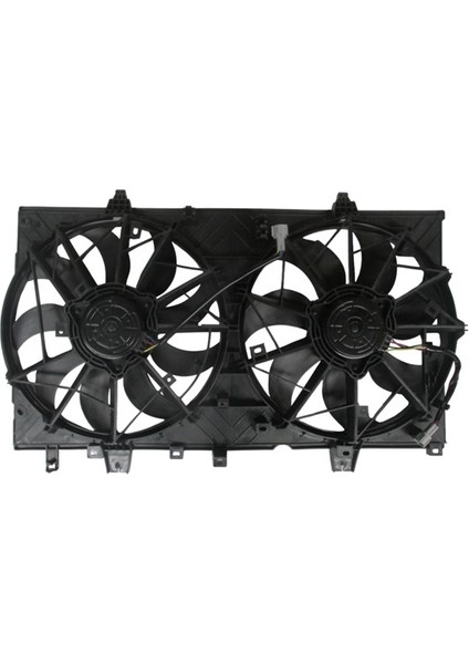 Nissan x Trail 17/21 Radyatör ve Kli̇ma Fan Davlumbazı Komple Çi̇ftli̇ (7+9 Kanat) (Motorlu) (Ori̇s)