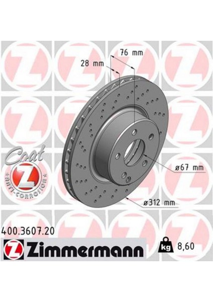 Zengezur Fren Diski Ön Mercedes S-class W220 98 05