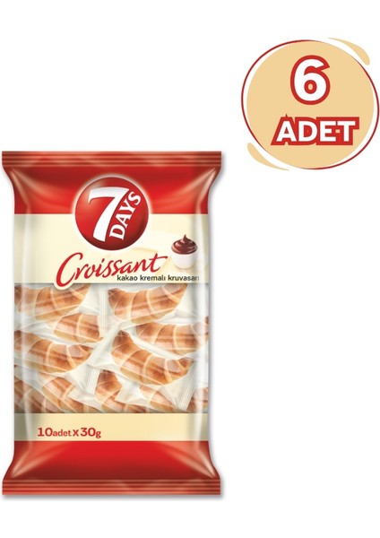 Kakao Kremalı Kruvasan 300 g - 6 Adet