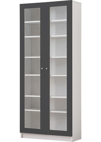 Vitrin, Lotus Kitaplık, 2 Kapaklı Cam Kapaklı Kitaplık fırsatları