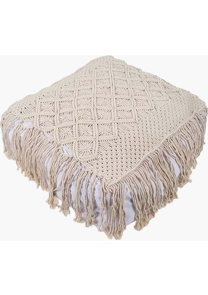 Makrome Dikdörtgen Puf