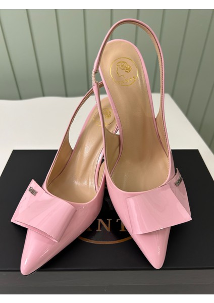 Ayakkabı VANTÉ – Blushe Pembe Rugan Tokalı Stiletto fiyatları