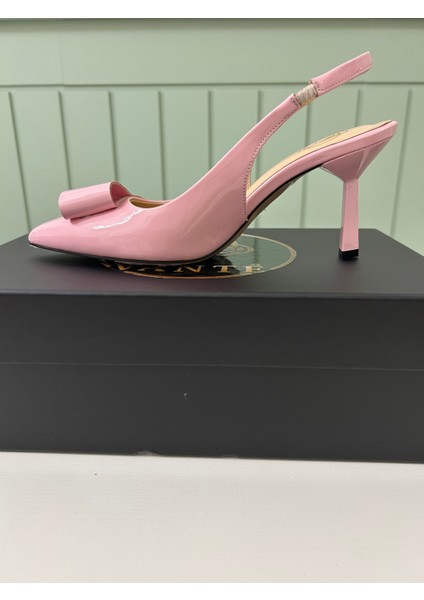 Ayakkabı VANTÉ – Blushe Pembe Rugan Tokalı Stiletto indirimleri