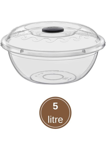 2 Adet Şeffaf Kapaklı Hamur Leğeni 5 Lt, Çok Amaçlı Yoğurma Saklama Kabı Un Kutusu 2’li Set fiyatları