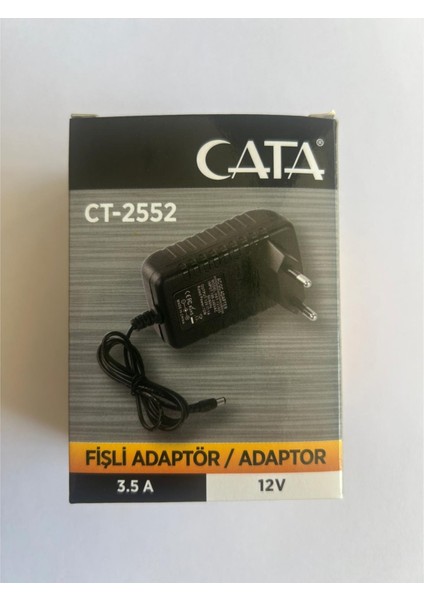 CT-2552 Fişli Adaptör 12V