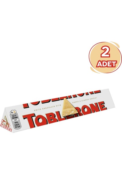 Beyaz Çikolata 100 gr - 2 Adet (2 x 100 gr)