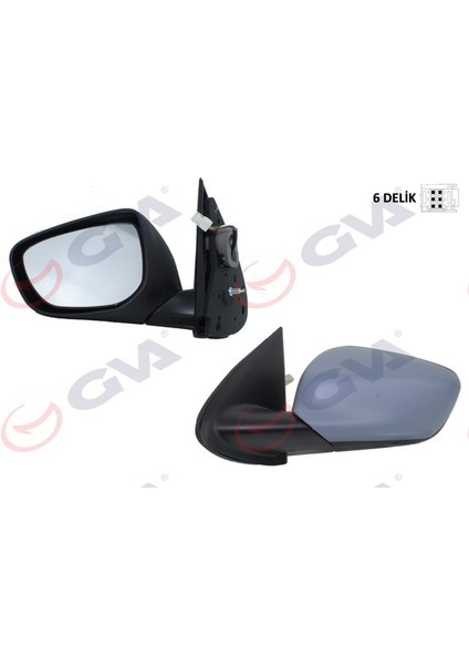 Diş Dikiz Aynasi Sol C-ELYSEE-301 13 Elektrikli Isitmali Astarli Konveks 5 Fiş VM-512EHPSR Dpmah