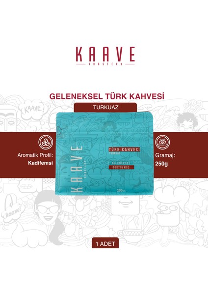 Türk Kahvesi Turkuaz 250 gr fiyatları
