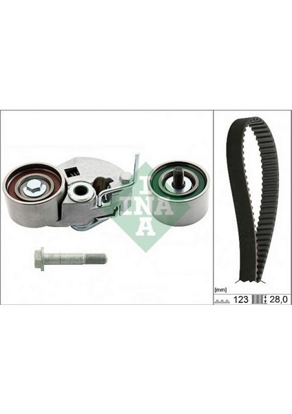 Eksantrik Gergi Kit 123X280 Accent 1.5crdi 02-05 -Elantra 2.0crdi 01-06 -Getz 1.5crdi-I30 2.0crd Dpmah