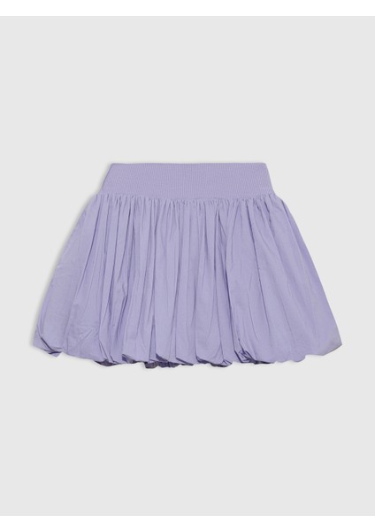Kız Çocuk Lila Bubble Şort Etek