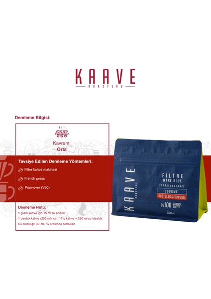 Mare Blue Filtre Kahve 250 gr x 4 Paket modelleri