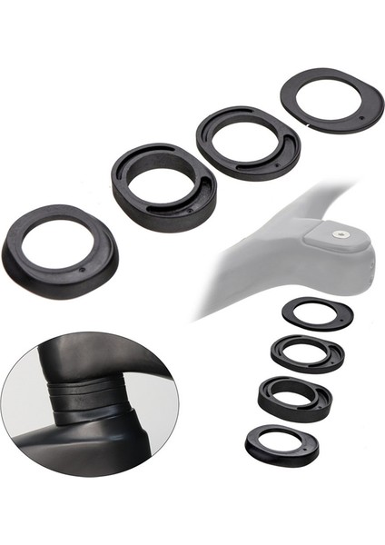 One 28,6 mm Çatal Için 4 Adet Yol Bisikleti Gidon Kulaklık Ara Parçaları Entegre Bisiklet Gidon Yıkayıcı Aksesuarları (Yurt Dışından) fiyatları