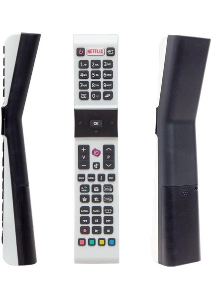 Profilo RCA49130 - Vestel Smart – Sanyo - Jvc Netflix Tuşlu Beyaz Yazısız LCD LED Tv Kumanda