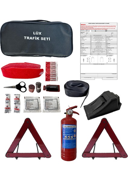 Tüvtürk Uyumlu Trafik Seti Kaza Tespit Tutanağı Hediyeli