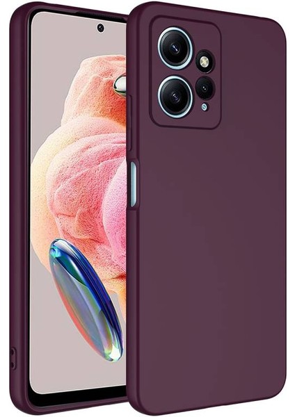 Redmi Note 12 4g Kılıf Içi Telefonu Çizmeyen Kadife Kaplı Dışı Soft Yapılı Esnek Lansman Kapak Ryc/mara